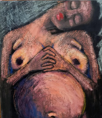 Cla en estado - 66x54cm - Mixta Lienzo - 1999. VENDIDO.